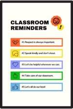 Classroom Reminders Unframed