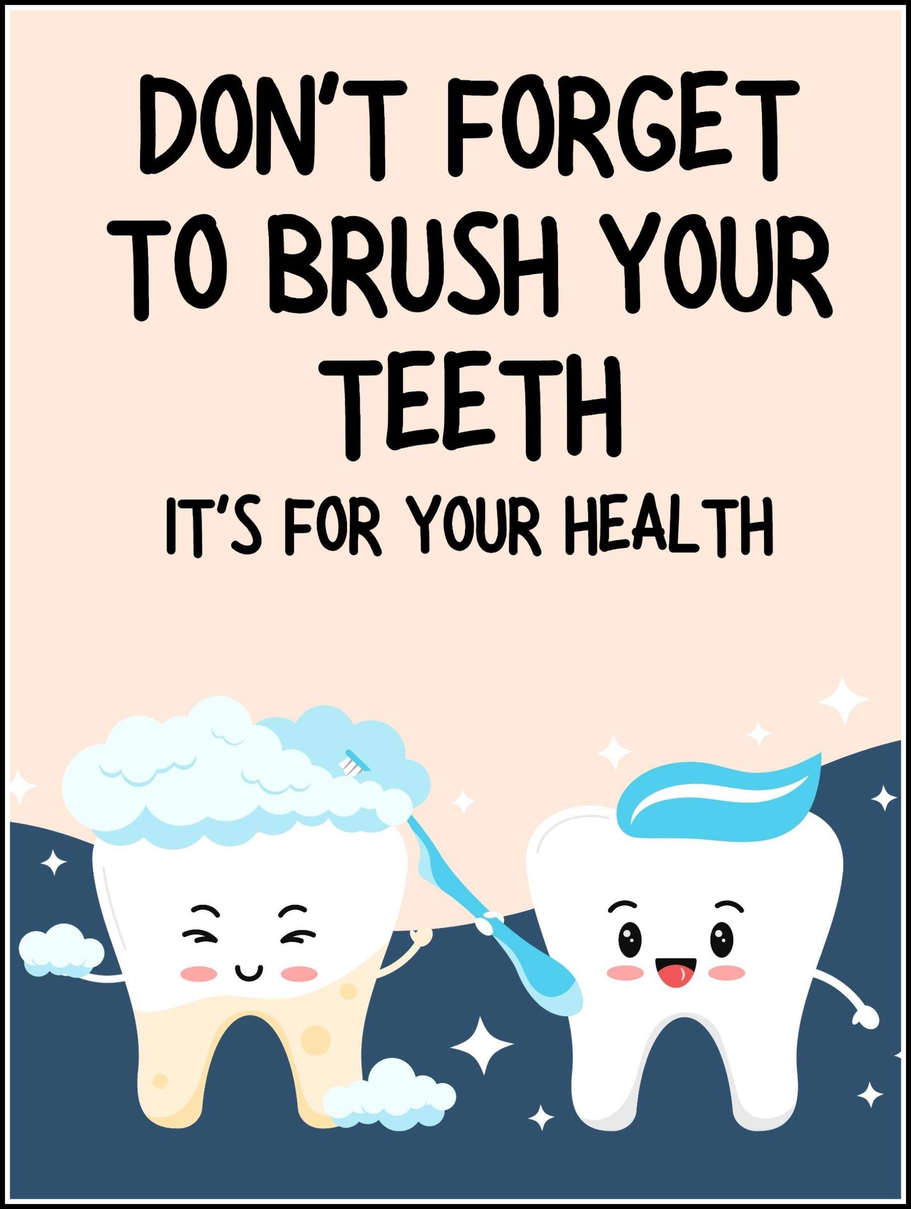 Teeth Brushing Poster