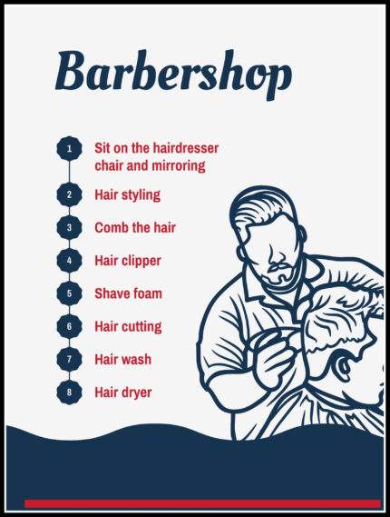 Barber Shop Wall Poster