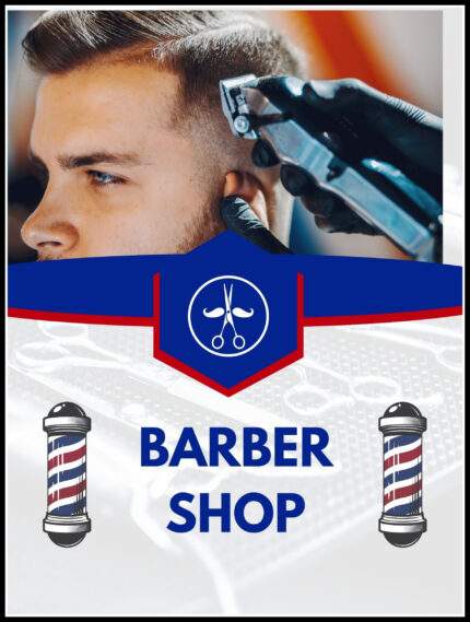 Barber Shop Wall Decor Poster