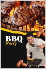 Barbeque Party Wall Decor Printed Poster 12 X 18 Inchs KAM88