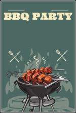 Barbeque Party Wall Decor Printed Poster 12 X 18 Inchs KAM89