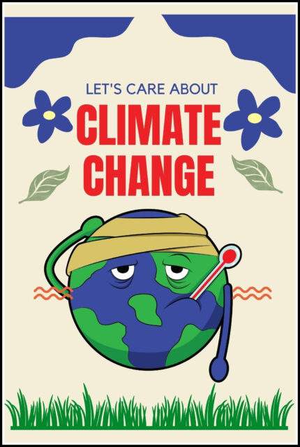 Climate Change Wall Decor Printed Poster