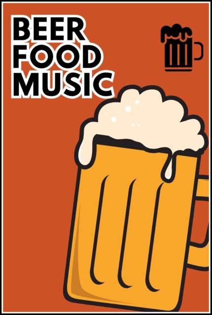 Beer Food Music Wall Decor Printed Poster 12 X 18 Inchs KAM108